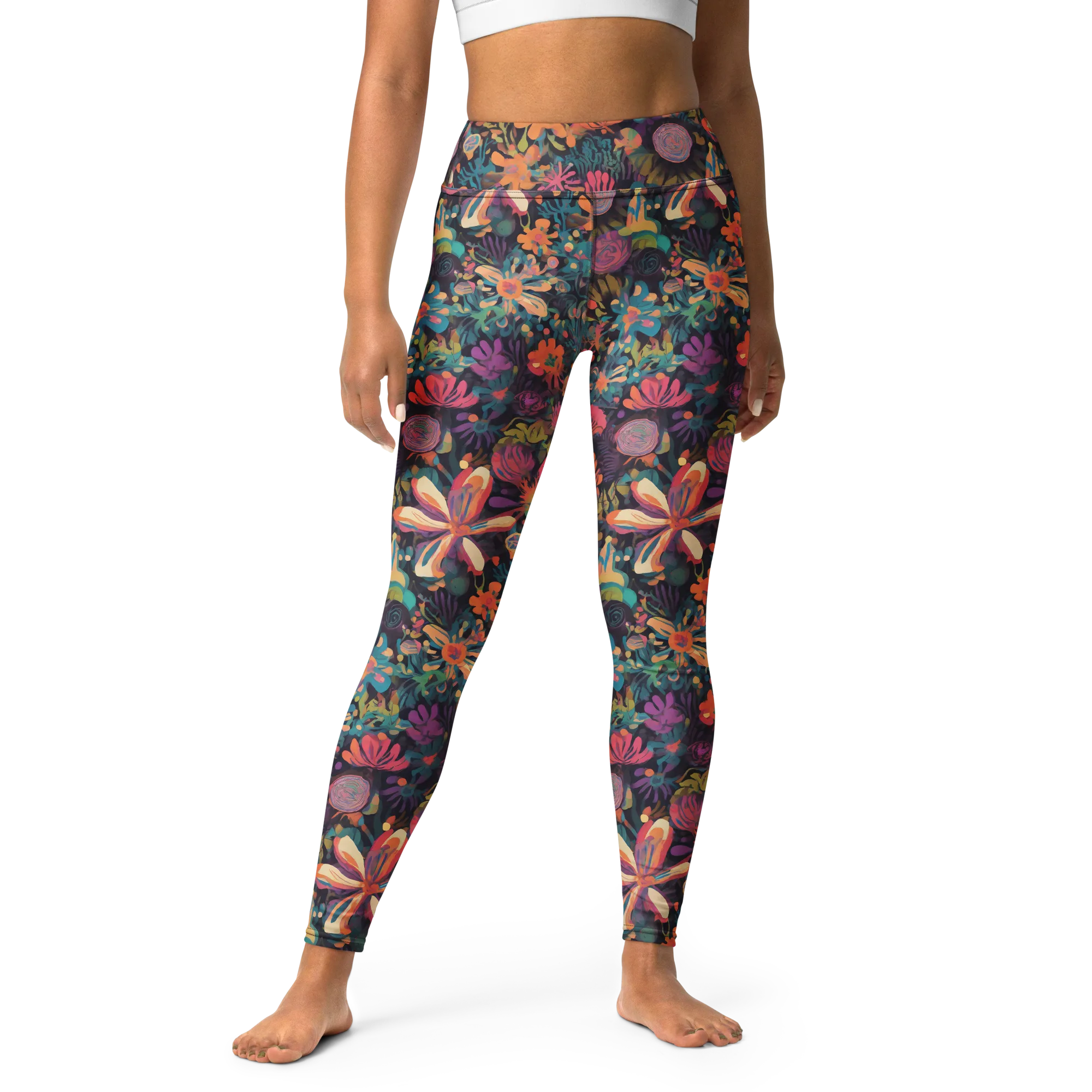 Electric Herbarium on Yoga Leggings — Print file