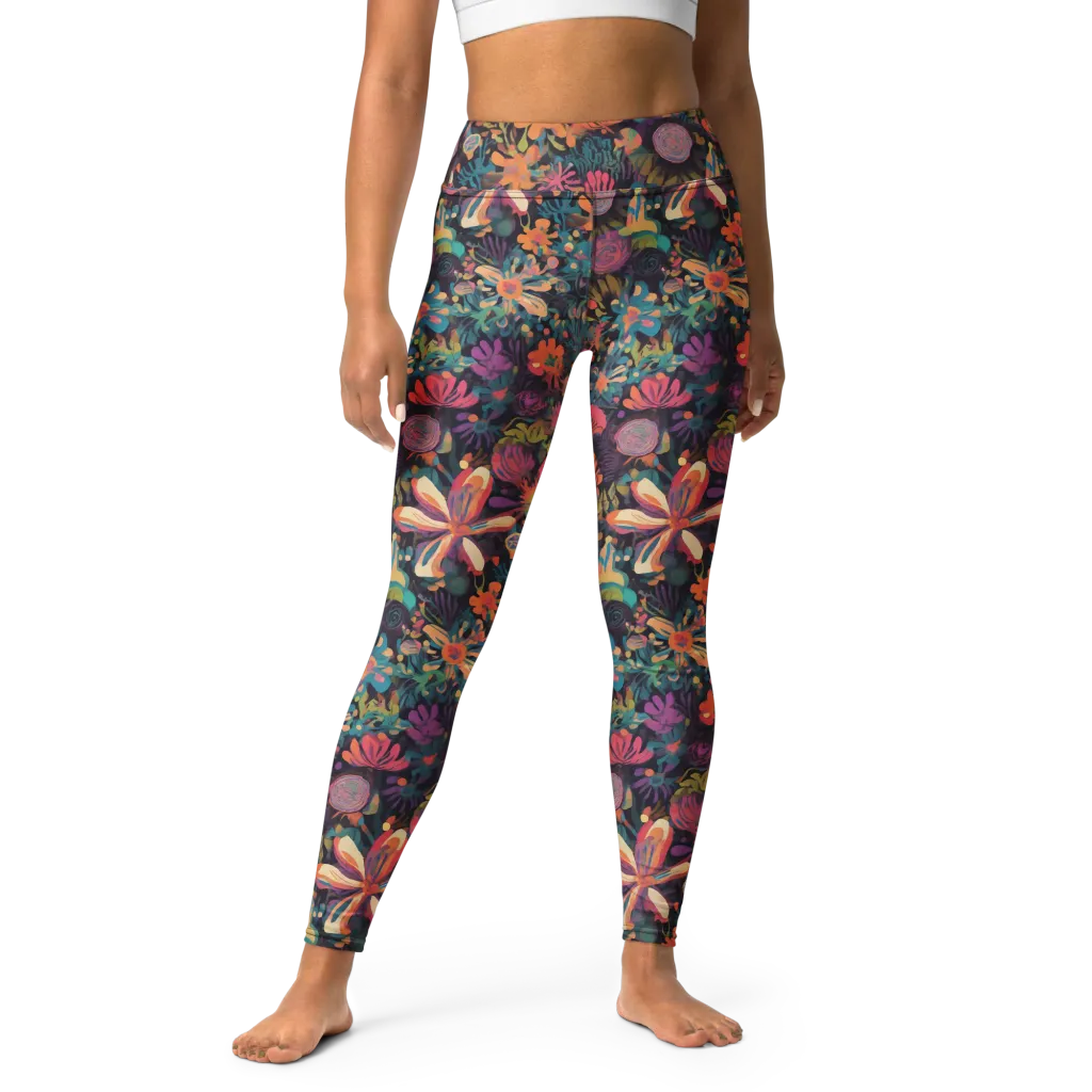 Electric Herbarium on Yoga Leggings — Print file
