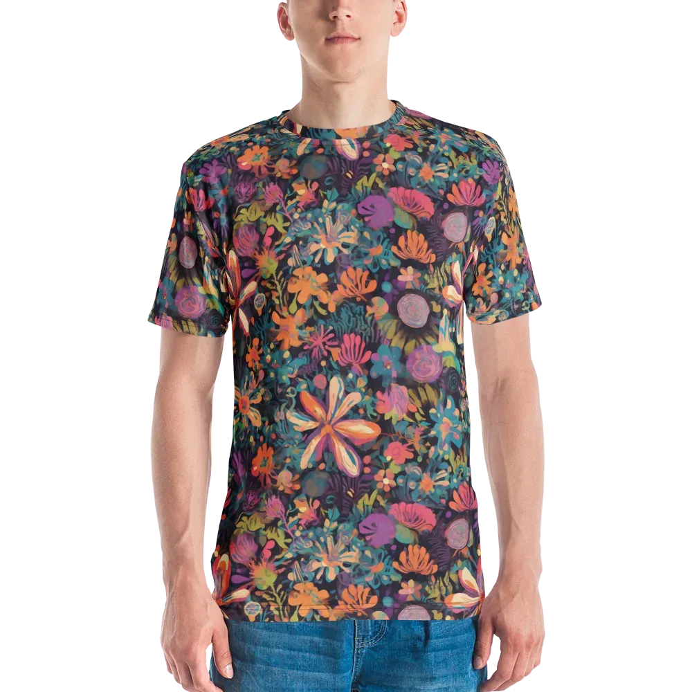 Electric Herbarium on Men's Crew Neck T-Shirt — Front