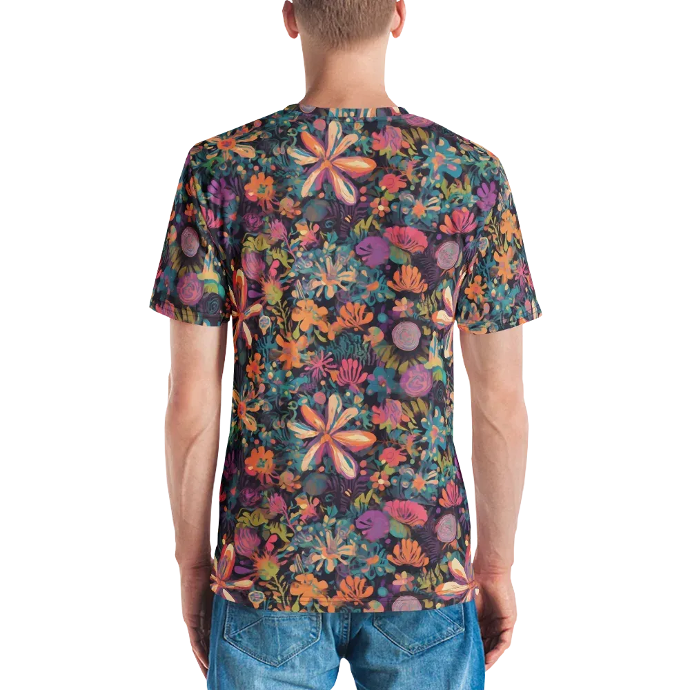 Electric Herbarium on Men's Crew Neck T-Shirt — Back