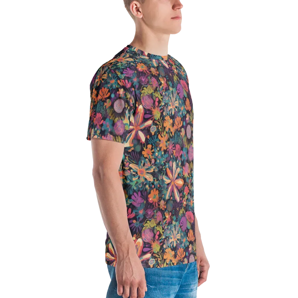 Electric Herbarium on Men's Crew Neck T-Shirt — Right