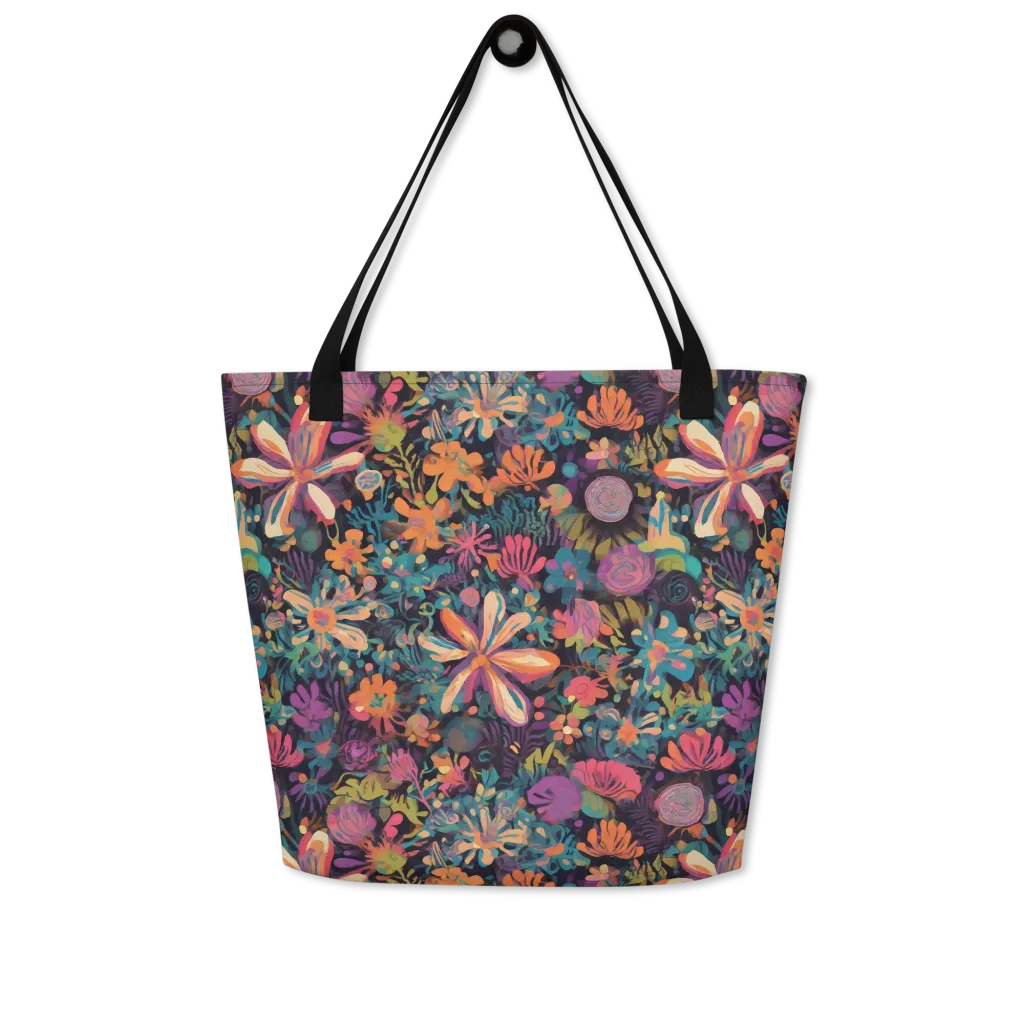 Electric Herbarium on Large Tote Bag W/ Pocket — Print file