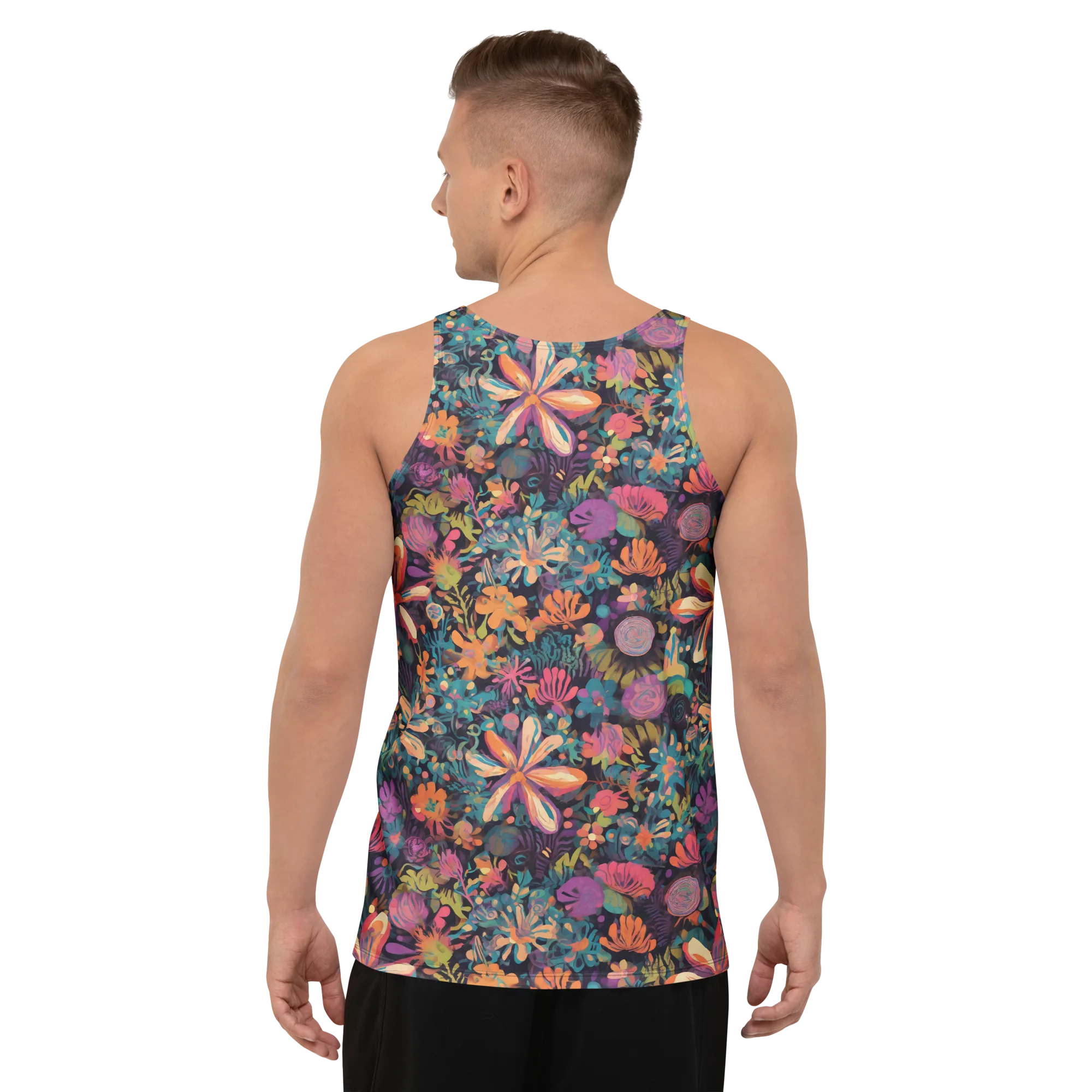 Electric Herbarium on Men's Tank Top — Back print