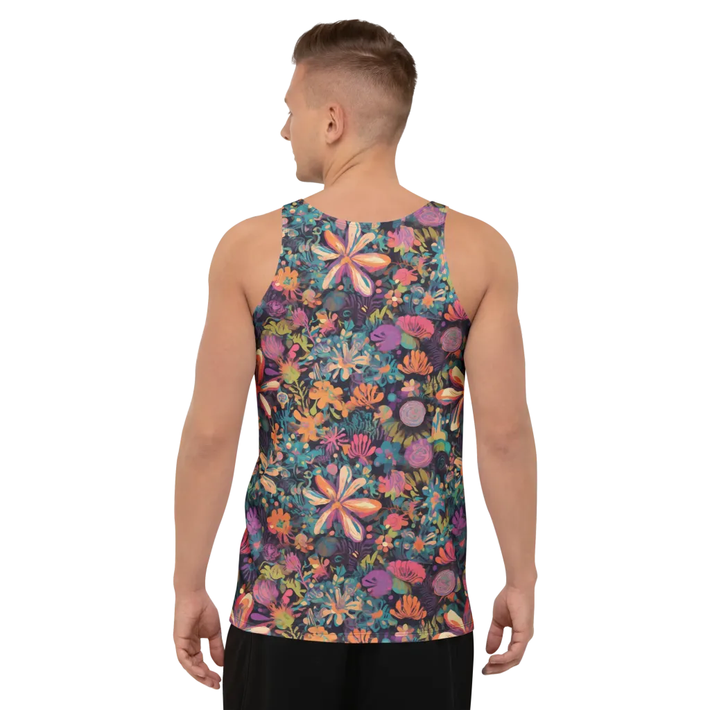 Electric Herbarium on Men's Tank Top — Back print