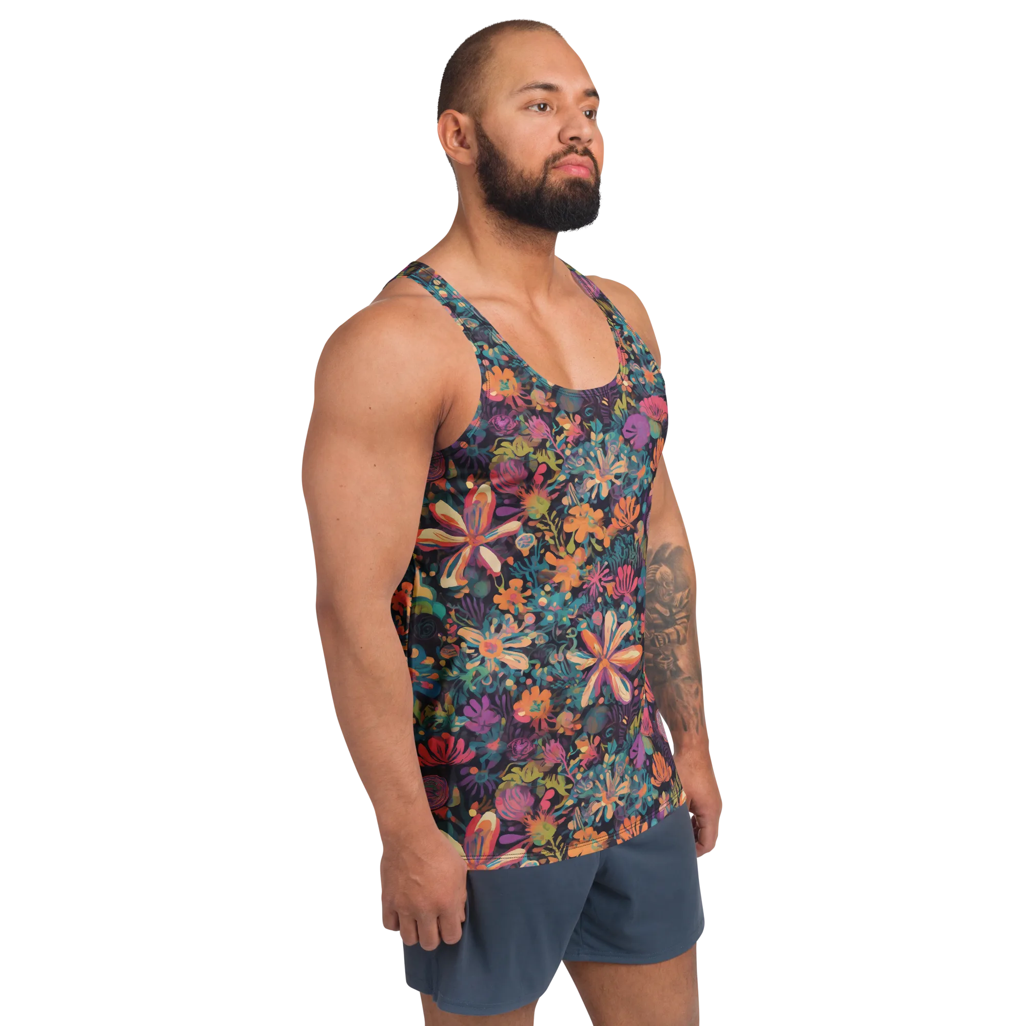 Electric Herbarium on Men's Tank Top — Front print