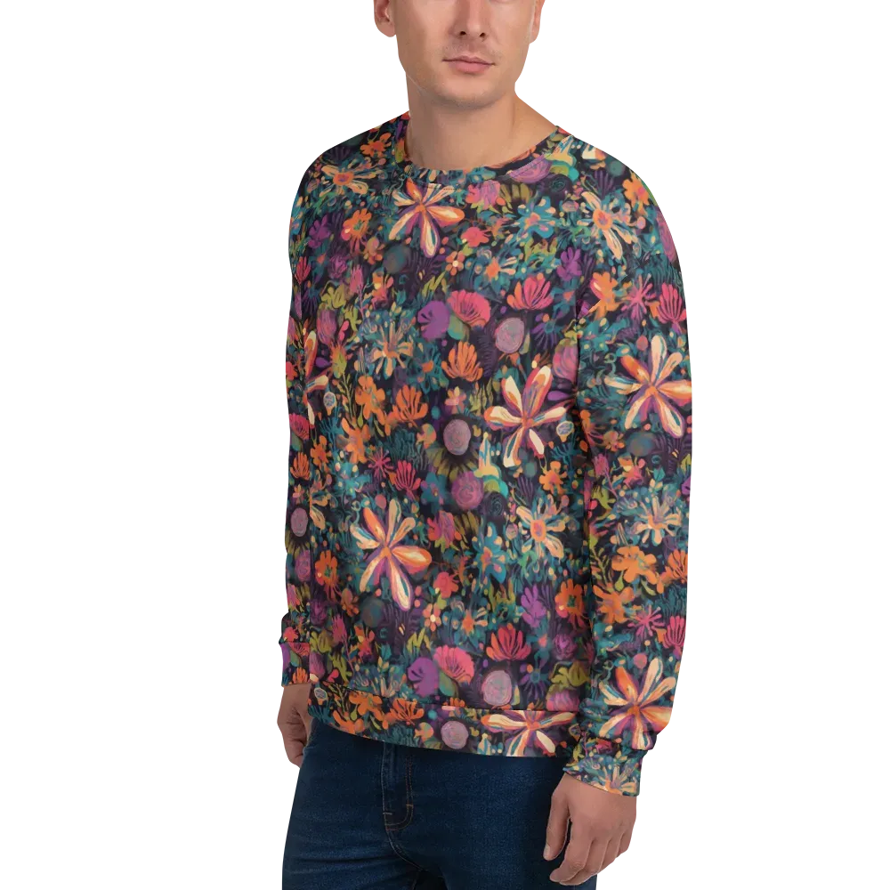 Electric Herbarium on Sweatshirt — Left Front