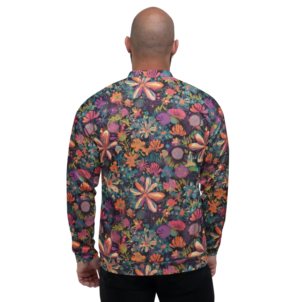 Electric Herbarium on Bomber Jacket — Back