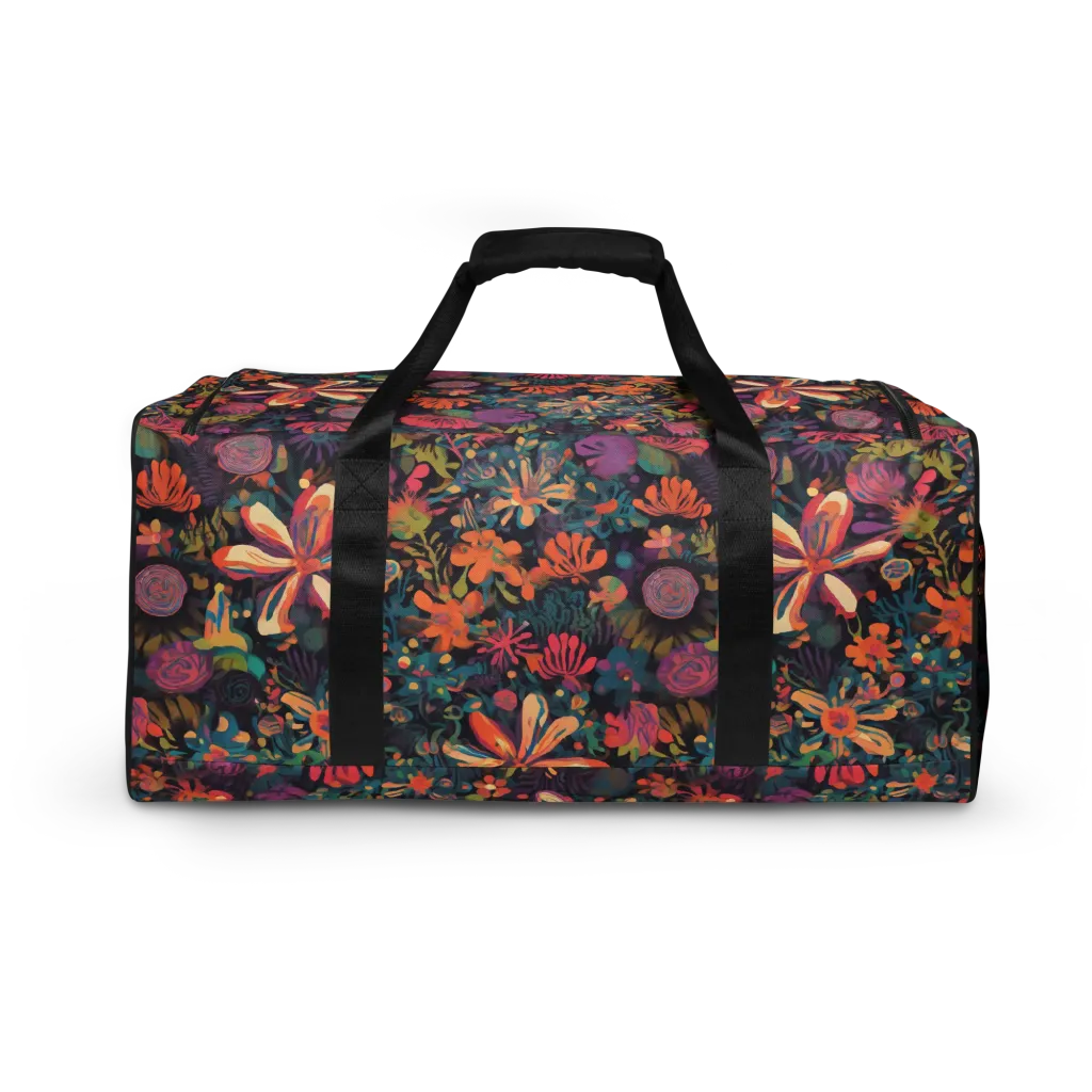Electric Herbarium on Duffle Bag — Back print
