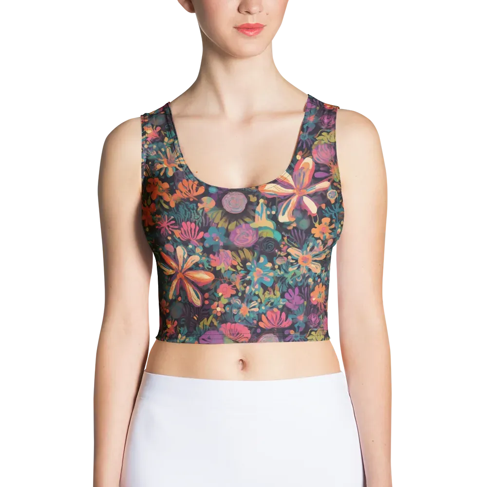 Electric Herbarium on Crop Top — Front