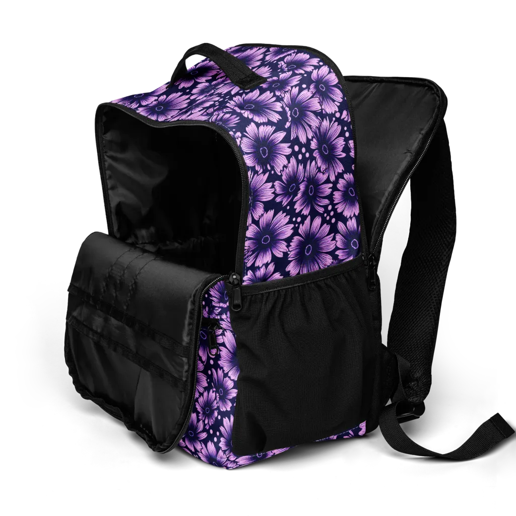 Violet Afterglow on Utility Backpack — Top print