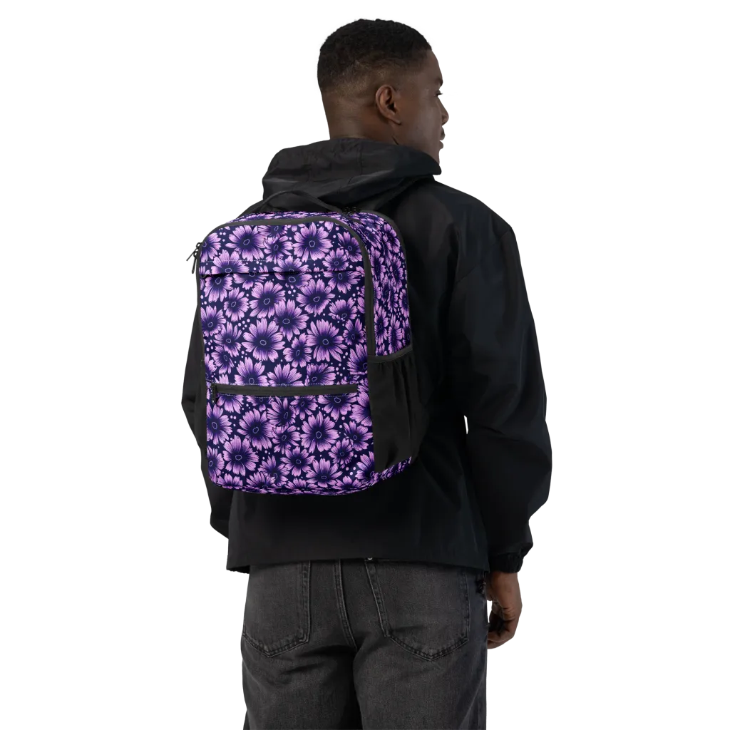 Violet Afterglow on Utility Backpack — Back