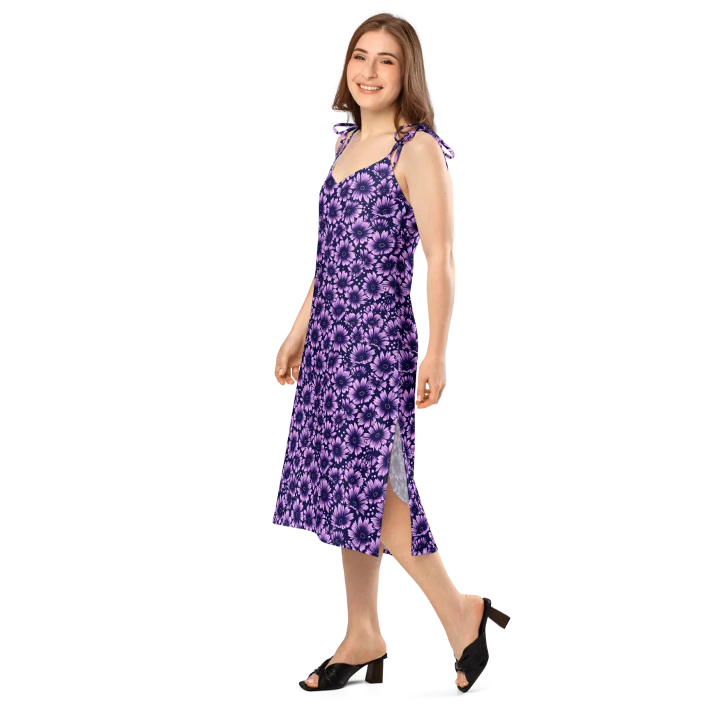 Violet Afterglow on Slip Dress — Left Front