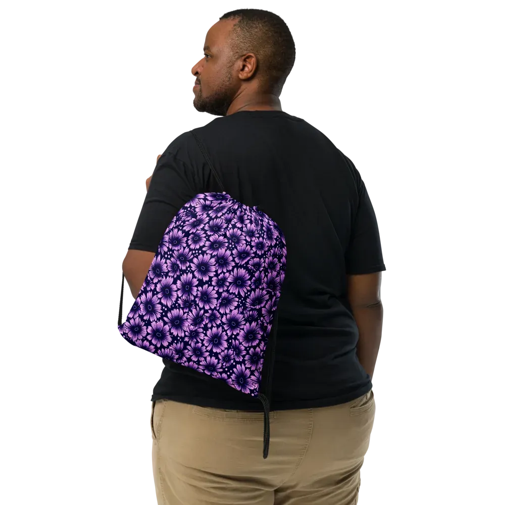 Violet Afterglow on Drawstring Bag — Print file