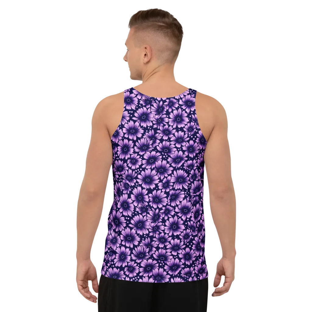Violet Afterglow on Men's Tank Top — Back print
