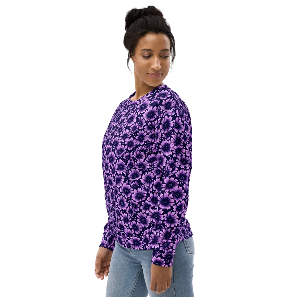 Violet Afterglow on Sweatshirt — Left sleeve