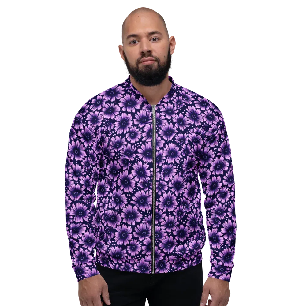 Violet Afterglow on Bomber Jacket — Front