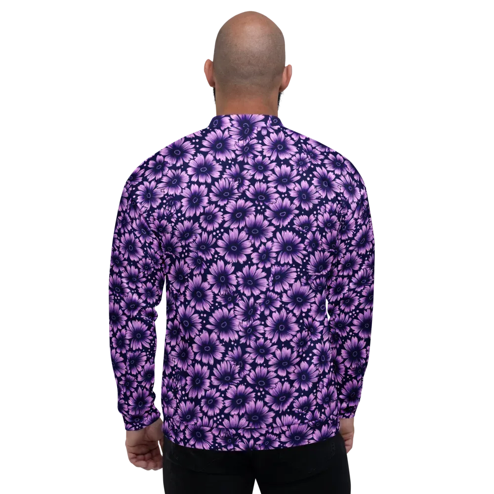 Violet Afterglow on Bomber Jacket — Back