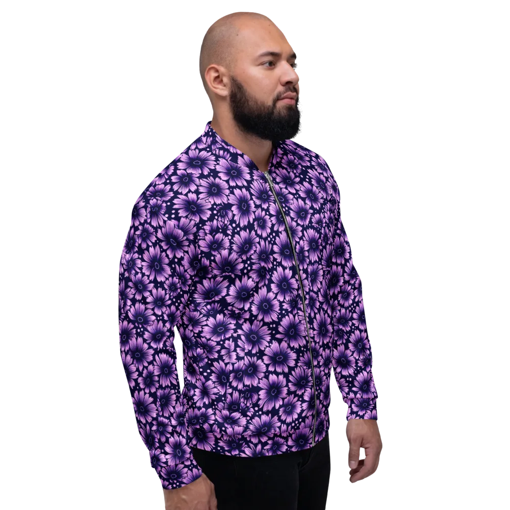 Violet Afterglow on Bomber Jacket — Back print