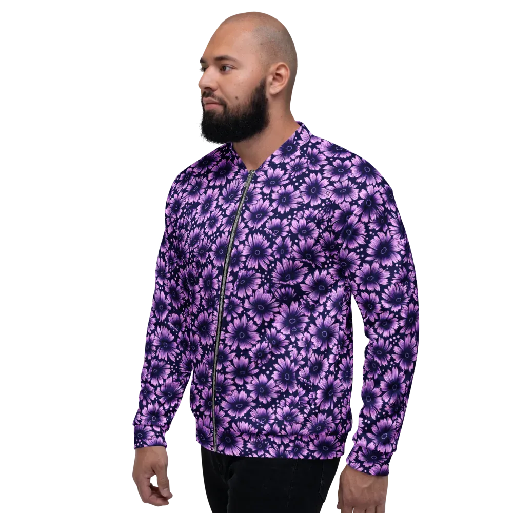 Violet Afterglow on Bomber Jacket — Left