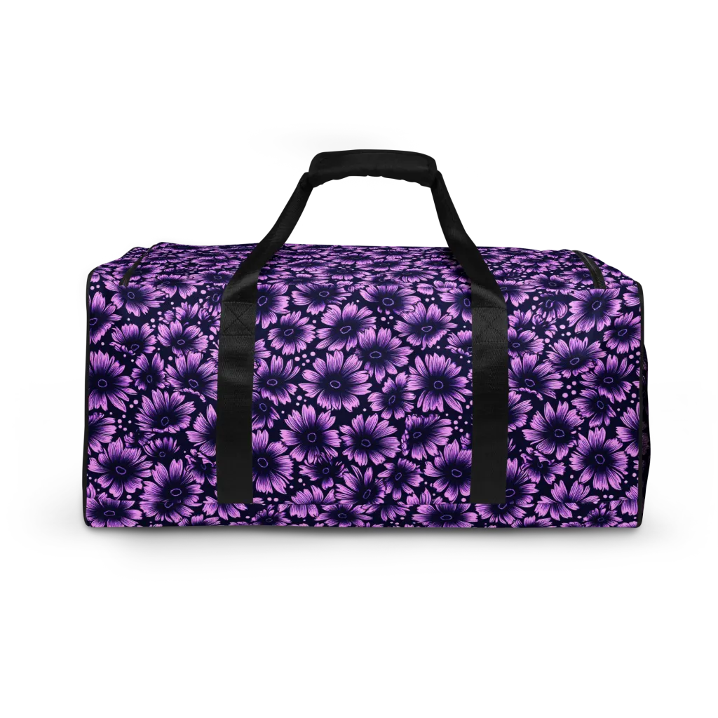 Violet Afterglow on Duffle Bag — Back print