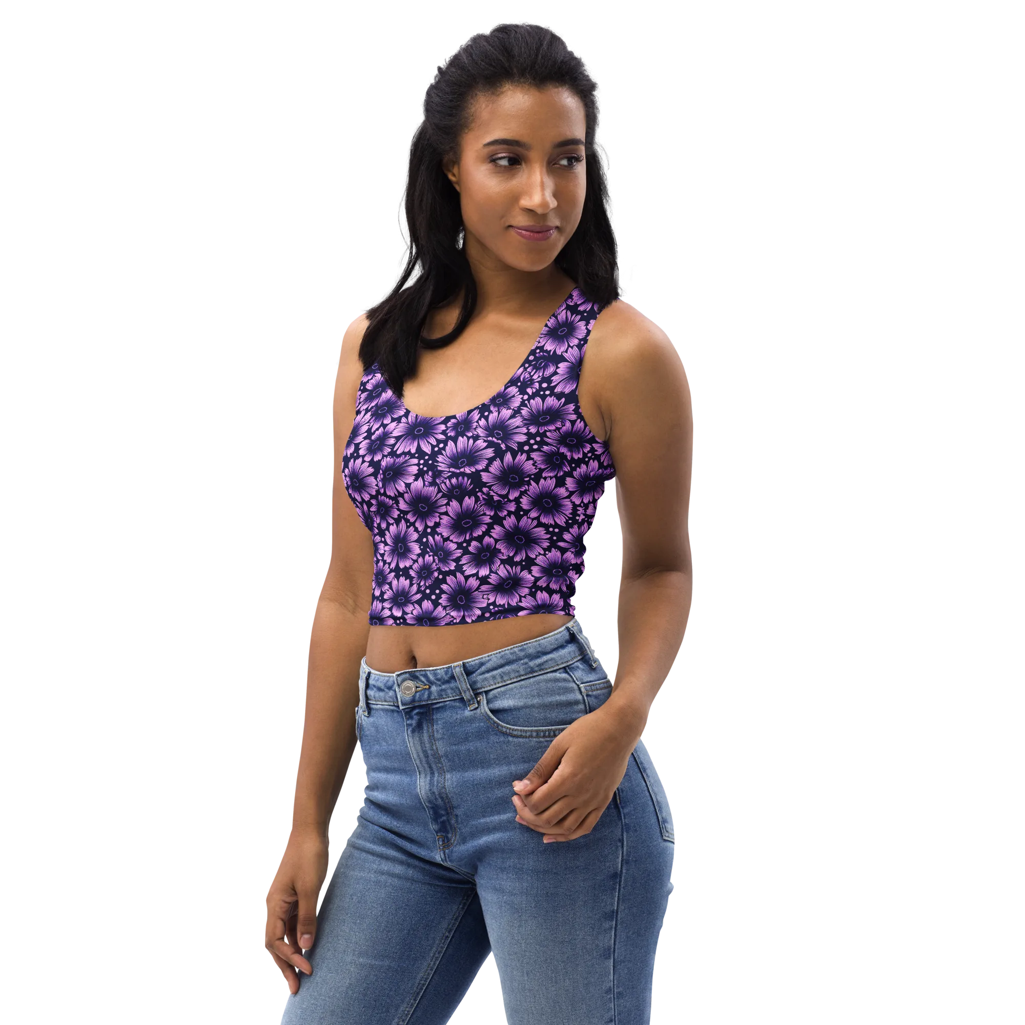 Violet Afterglow on Crop Top — Print file