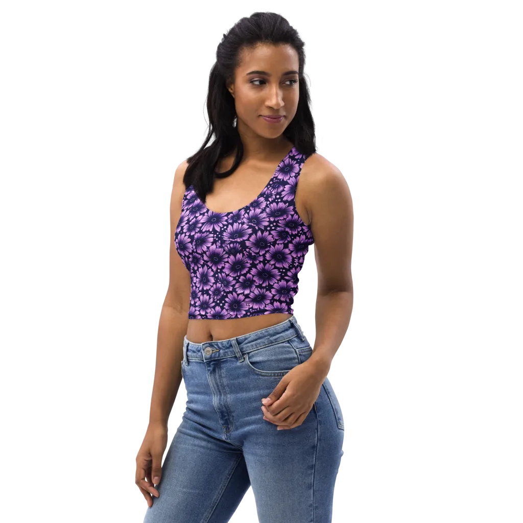 Violet Afterglow on Crop Top — Print file