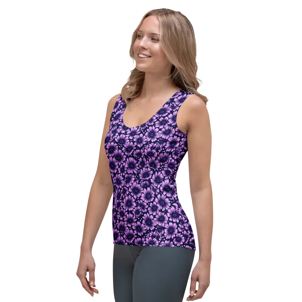 Violet Afterglow on Women's Tank Top — Left Front