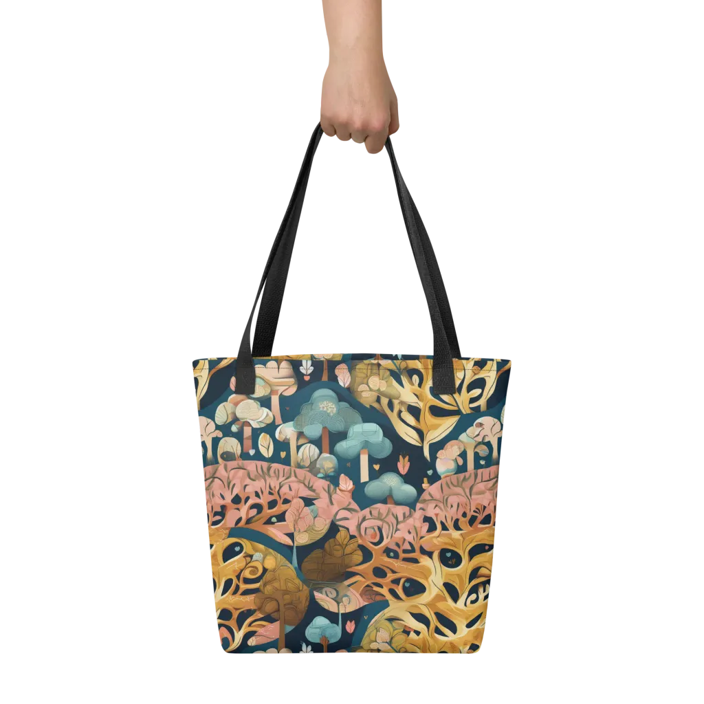Midnight Mycelium on Tote Bag — Print file