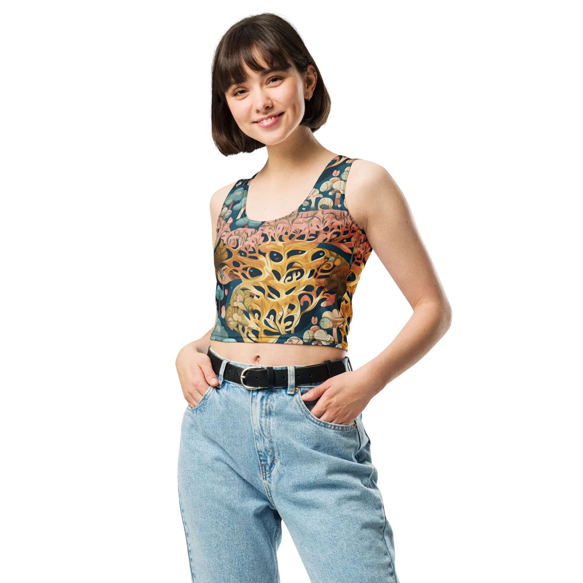 Midnight Mycelium on Crop Top — Print file