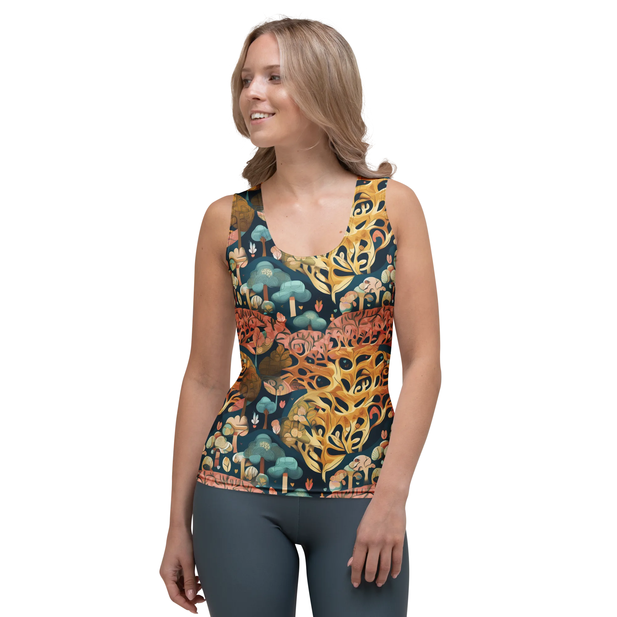 Midnight Mycelium on Women's Tank Top — Front