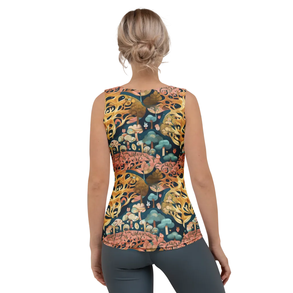 Midnight Mycelium on Women's Tank Top — Back