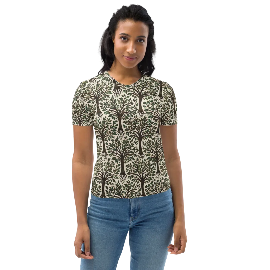 Tree of Life on Women's Crew Neck T-Shirt — Print file