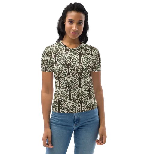 Tree of Life on a Women's Crew Neck T-Shirt
