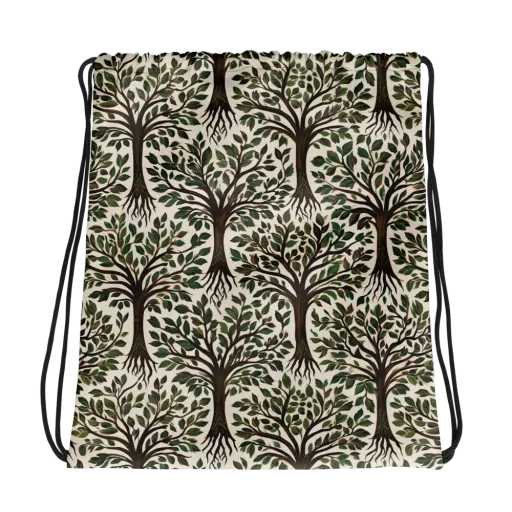 Tree of Life on a Drawstring Bag