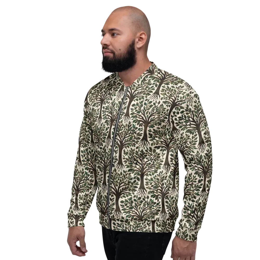 Tree of Life on Bomber Jacket — Left
