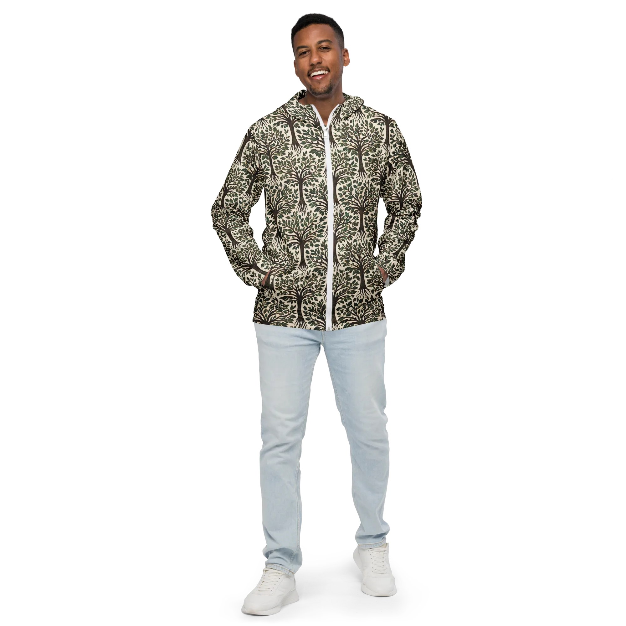 Tree of Life on Men's Windbreaker — Front