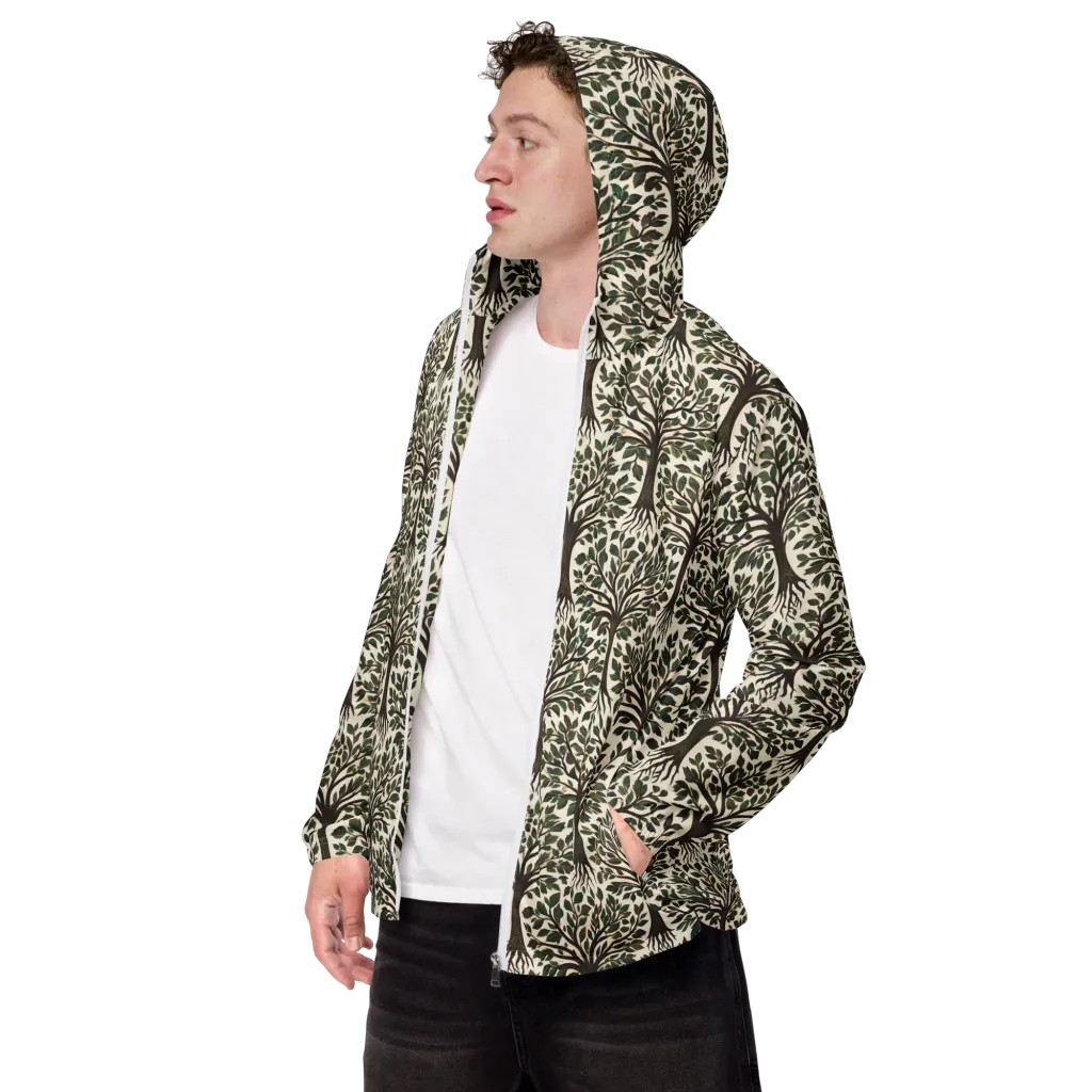 Tree of Life on Men's Windbreaker — Left Front