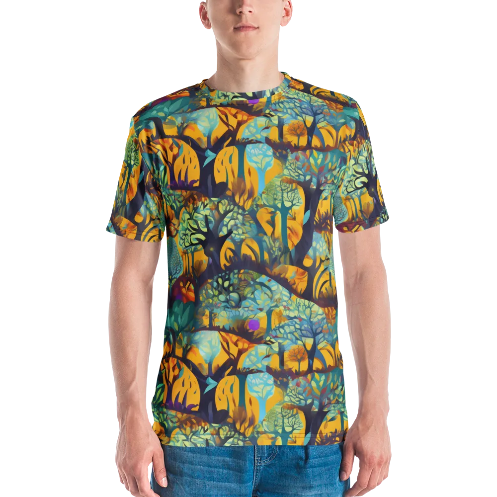Saffron Canopy on Men's Crew Neck T-Shirt — Front