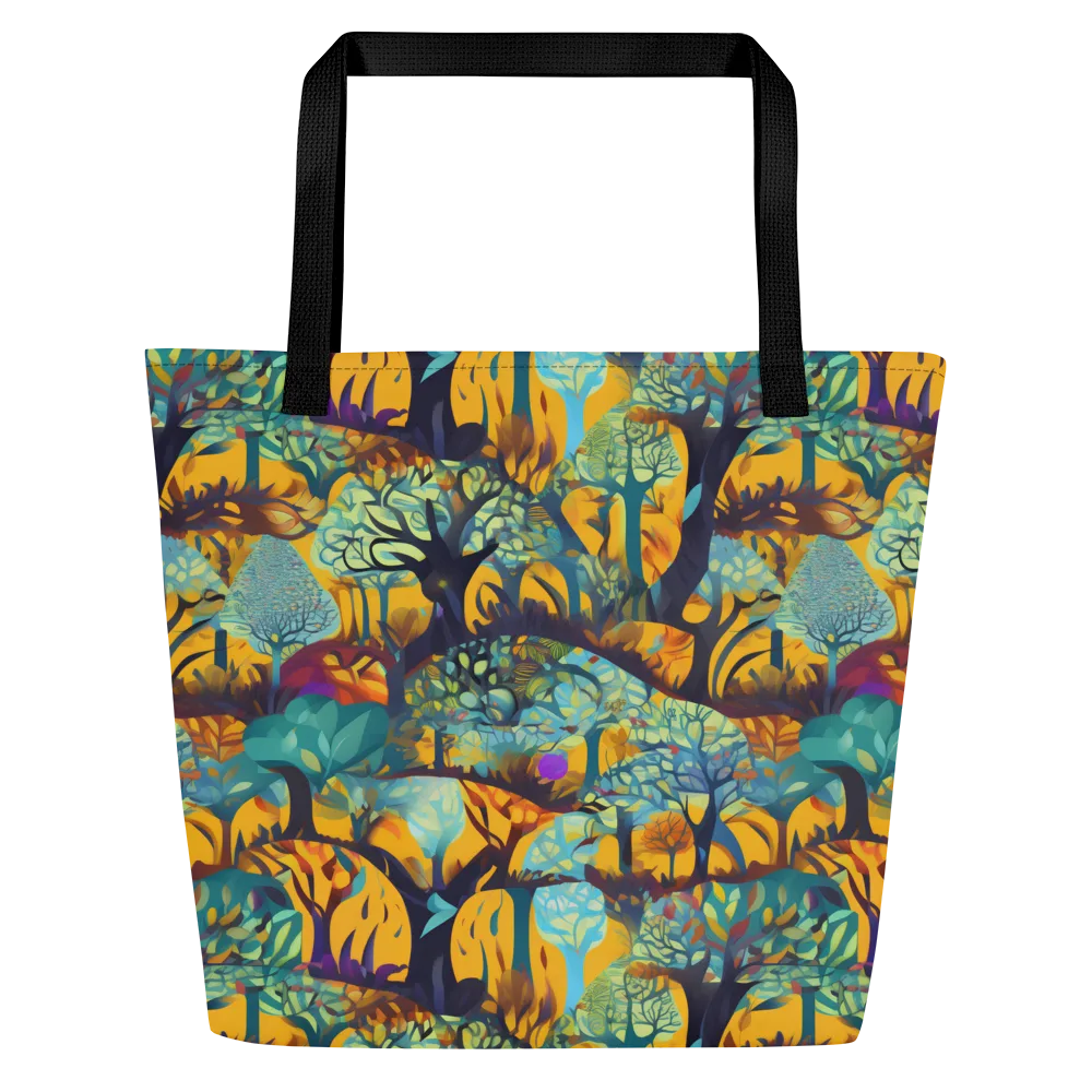 Saffron Canopy on Large Tote Bag W/ Pocket — Front