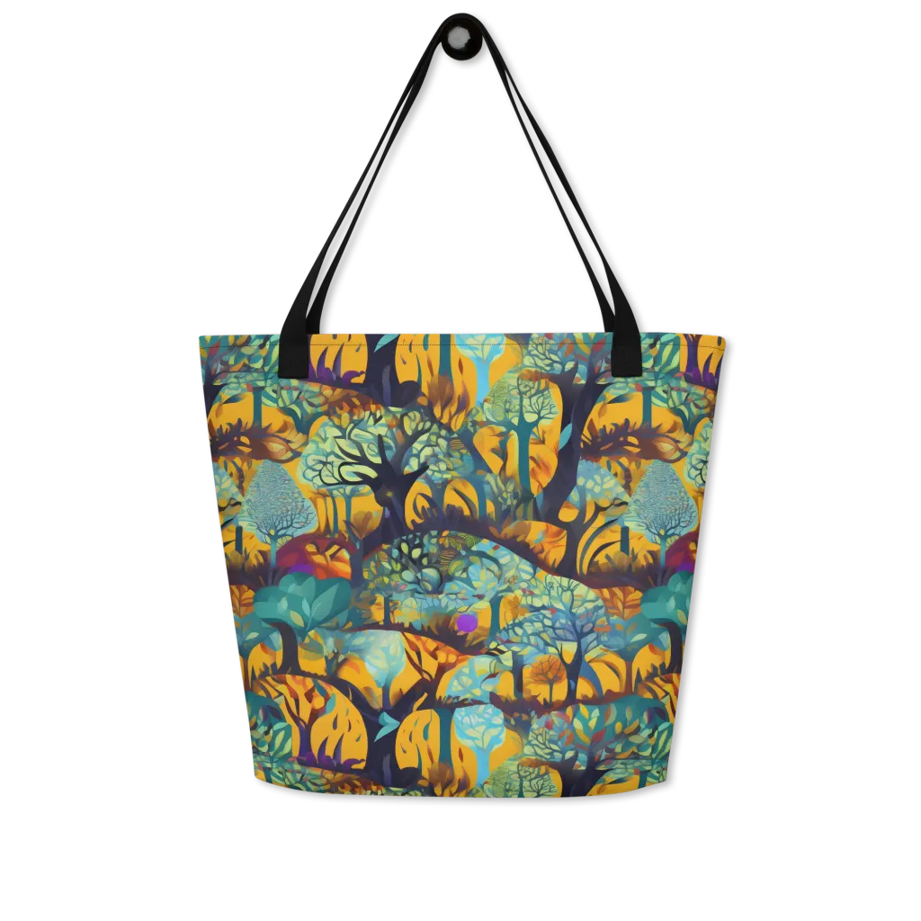 Saffron Canopy on Large Tote Bag W/ Pocket — Print file