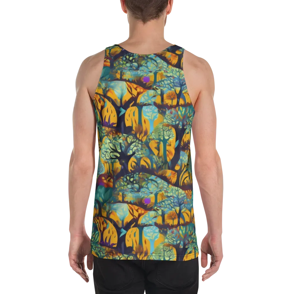 Saffron Canopy on Men's Tank Top — Back