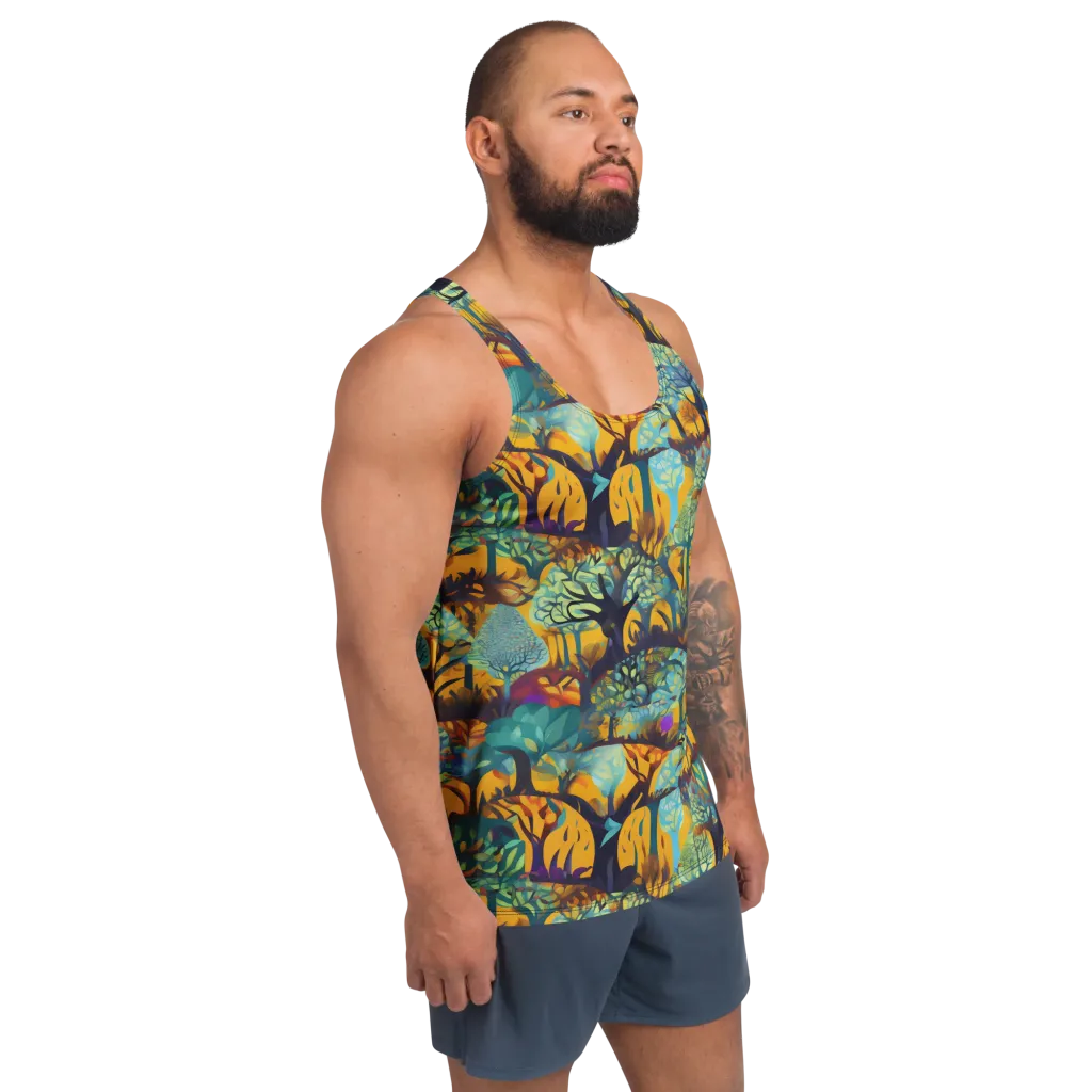 Saffron Canopy on Men's Tank Top — Front print
