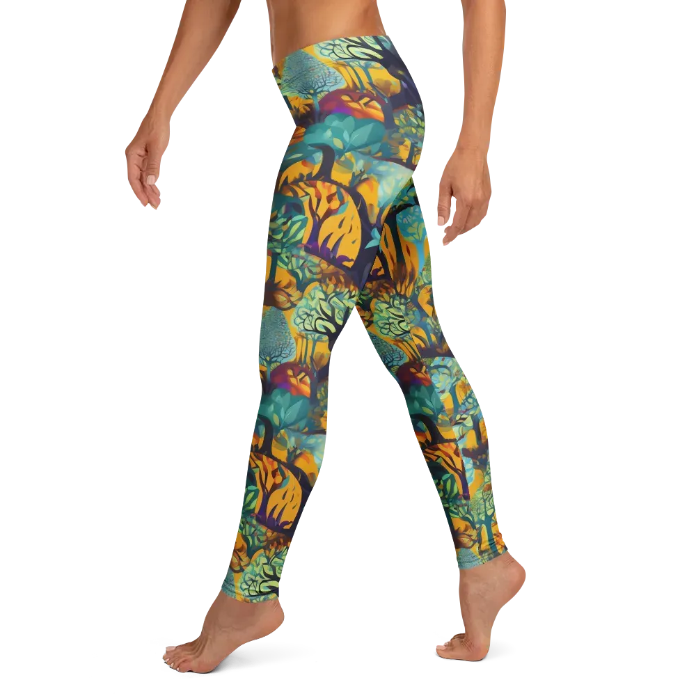 Saffron Canopy on Leggings — Left