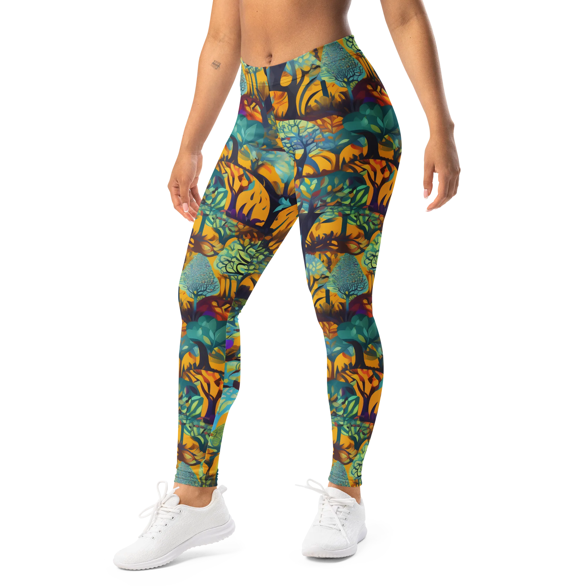 Saffron Canopy on Leggings — Print file