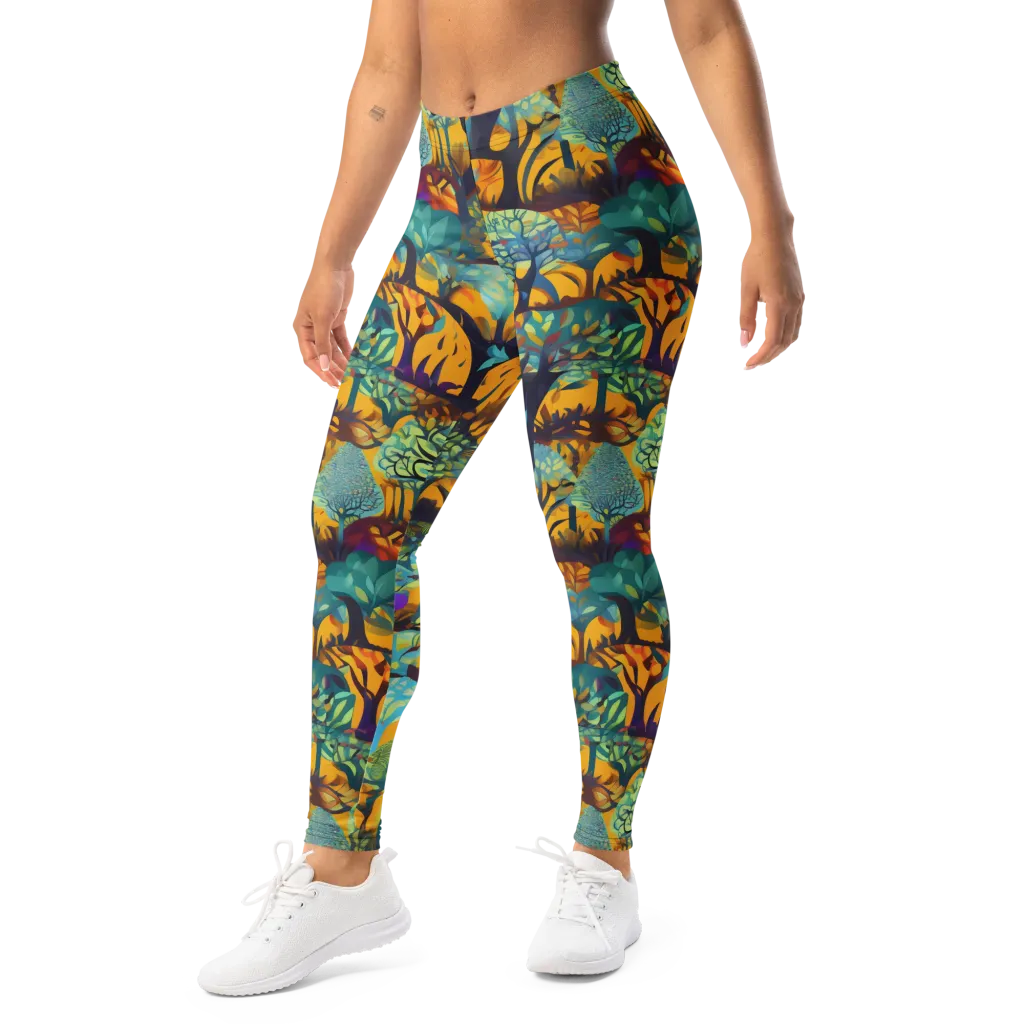 Saffron Canopy on Leggings — Print file