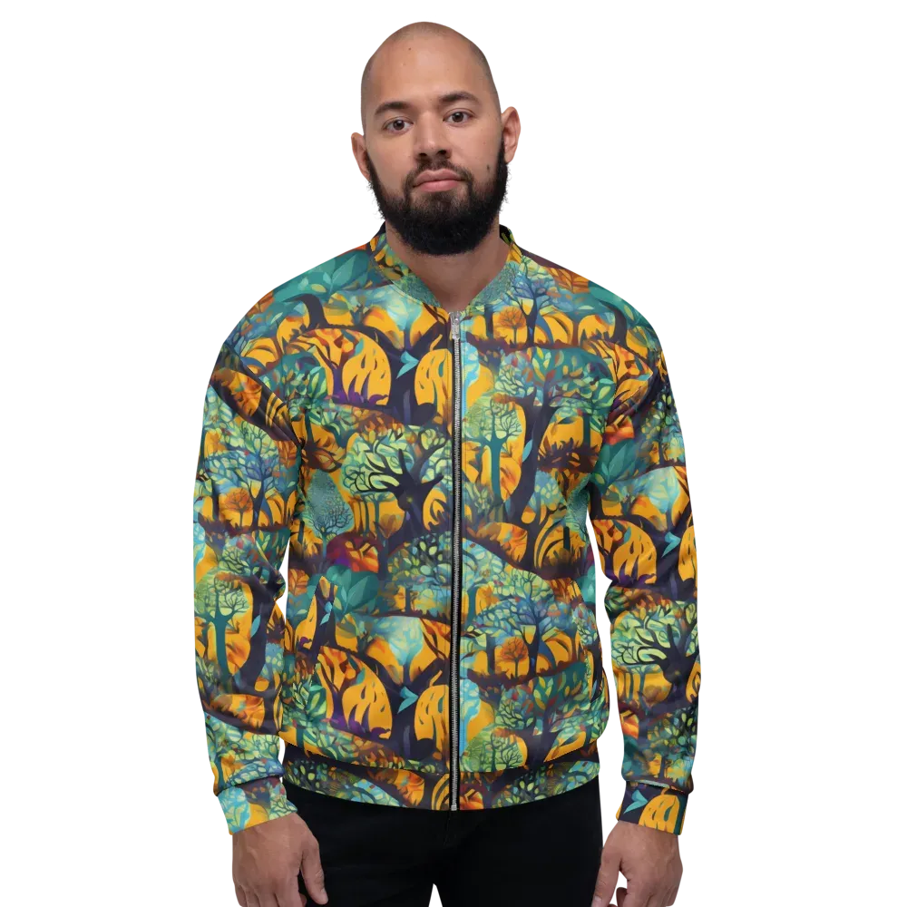 Saffron Canopy on Bomber Jacket — Front