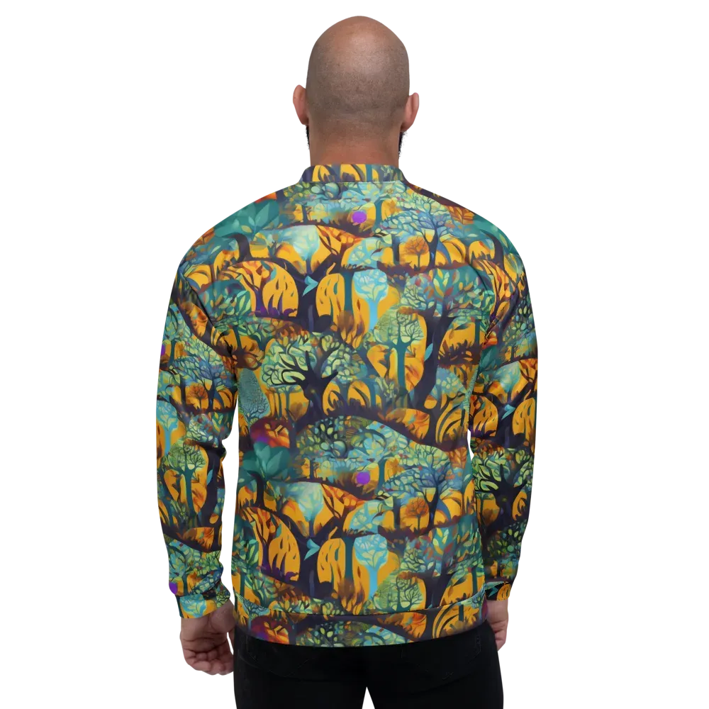 Saffron Canopy on Bomber Jacket — Back