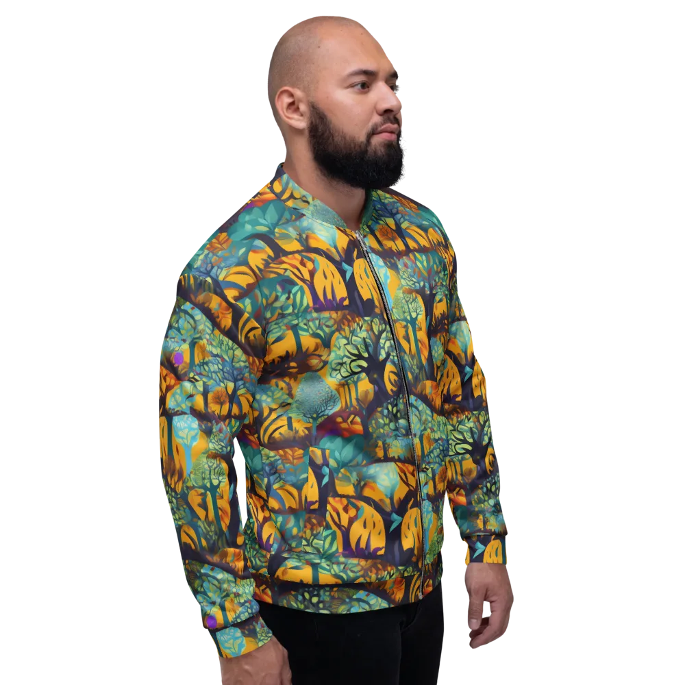Saffron Canopy on Bomber Jacket — Back print