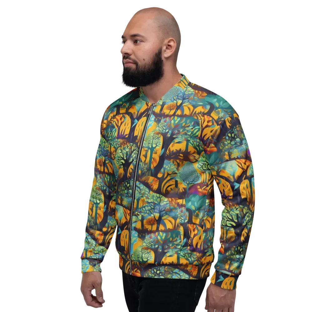 Saffron Canopy on Bomber Jacket — Left