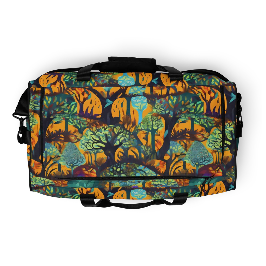 Saffron Canopy on Duffle Bag — Top print